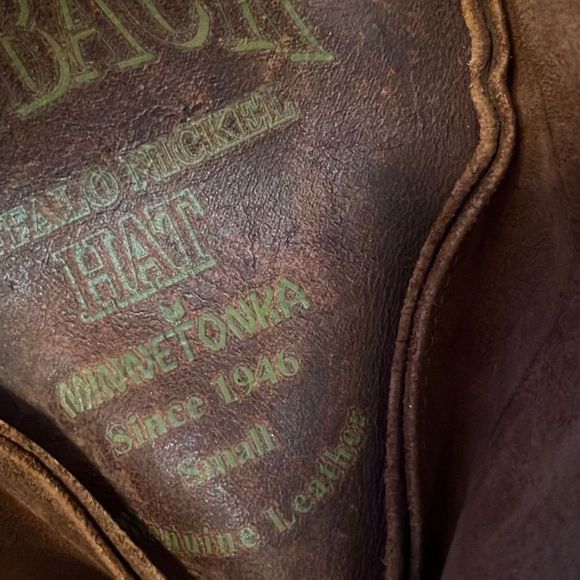 Minnetonka Buffalo Nickel Leather Hat - Picture 11 of 11